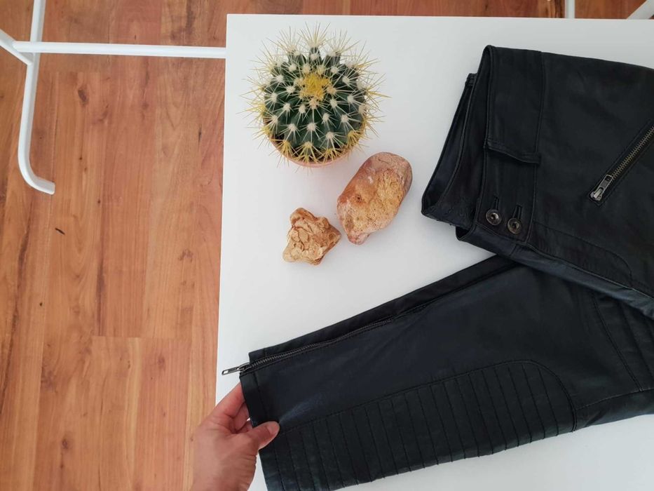 Панталони от естествена кожа, размер 38/40