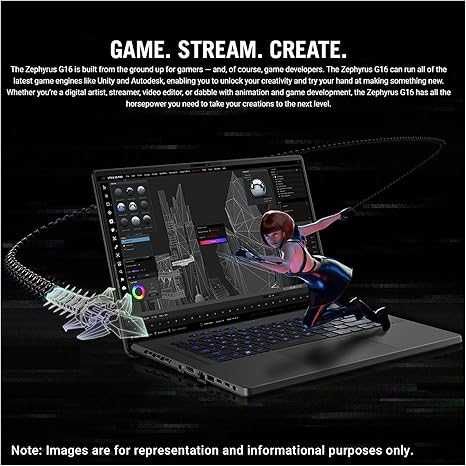 ASUS ROG ZEPHYRUS 16.0"  i7-13620H DDR4 16GB SSD 512GB RTX 4070 8GB