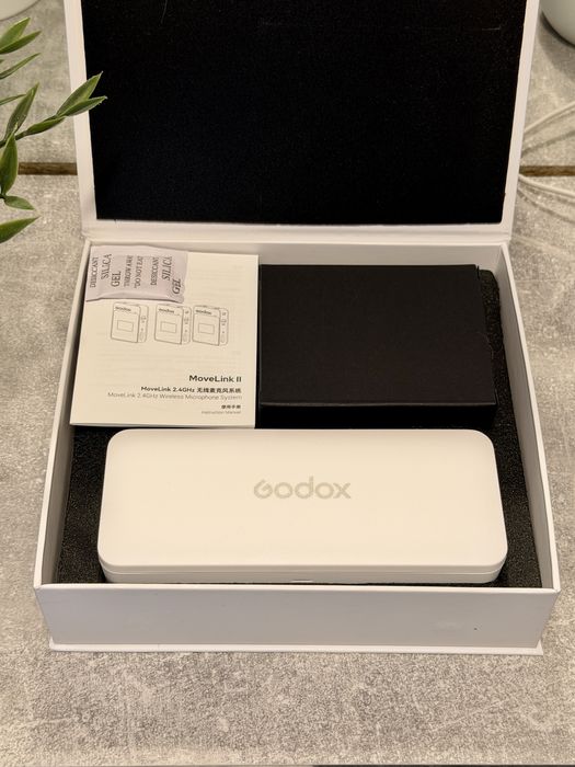 Kit Microfoane Wireless Godox MoveLink II M2 (Alb) - Nefolosit