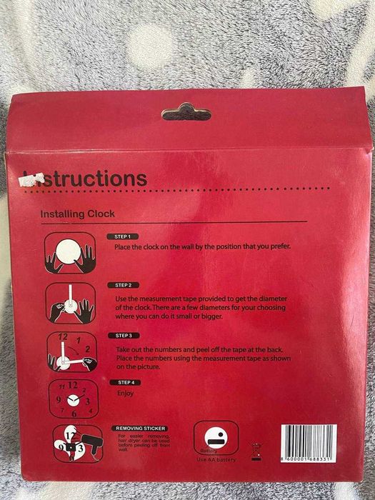 Часы 3D фосфорные