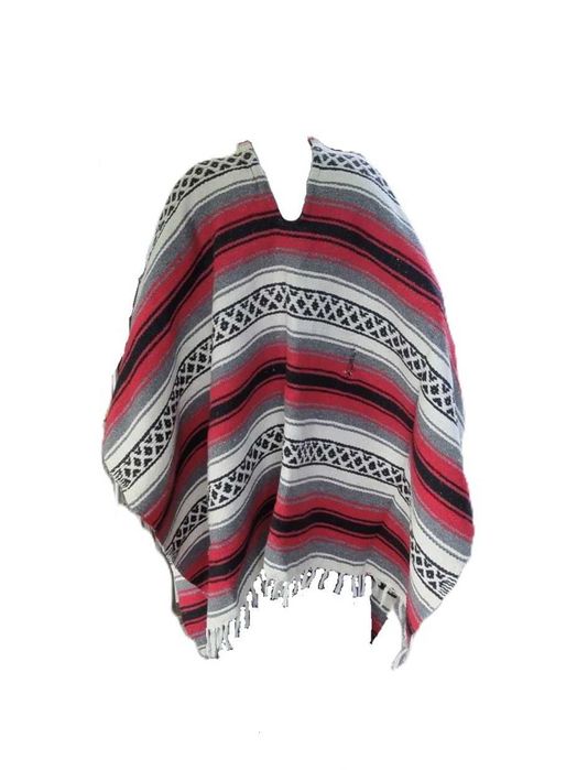 Голямо Ръчно Тъкано Пончо