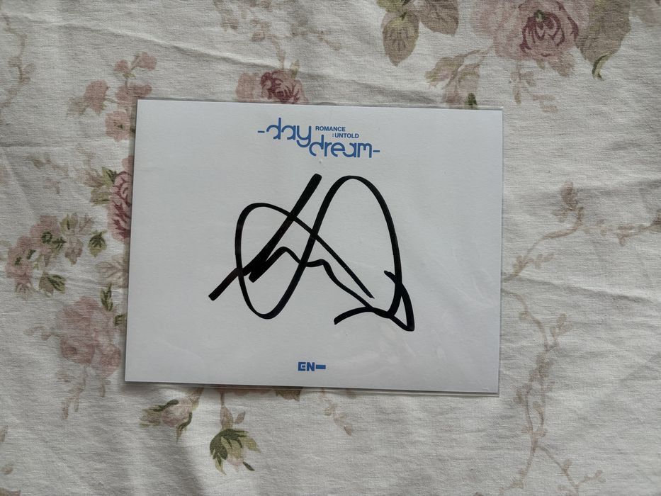 Niki Enhypen signed postcard k-pop