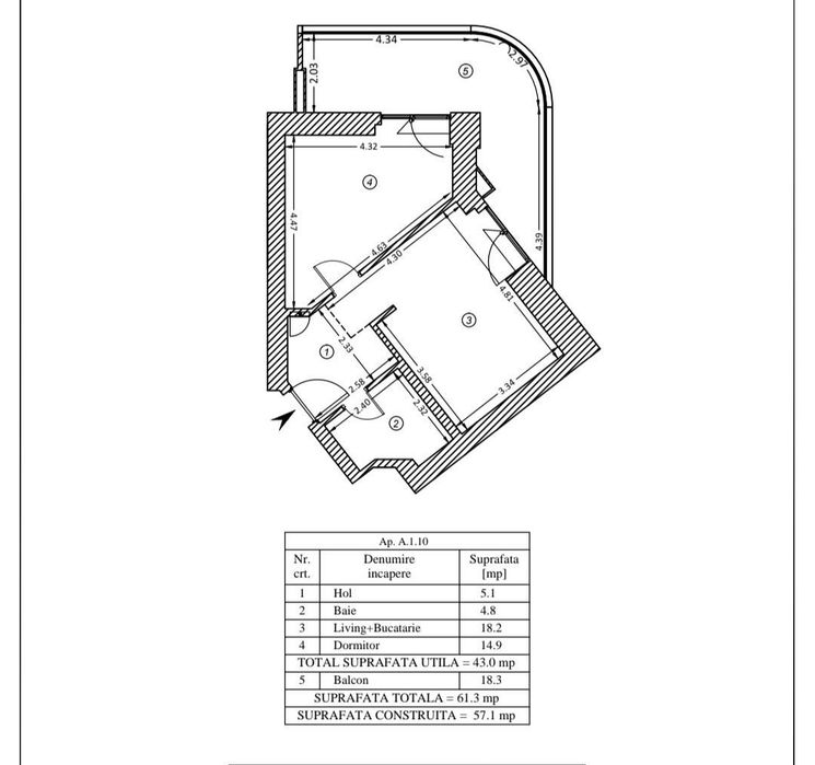 Direct Dezvoltator - Apartament Tip Studio, Floreasca, Yacht Kid