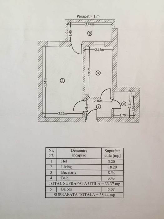 Apartament de Inchiriat Strada Biruintei + Loc de Parcare - nefumatori