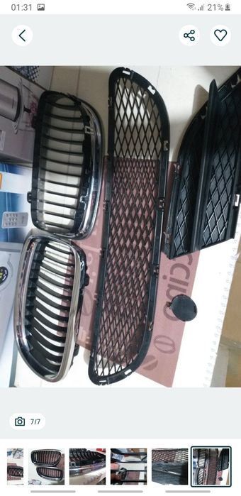 Grilaze Nari Bara Fata BMW E90 E91 Facelift OEM originale Crom