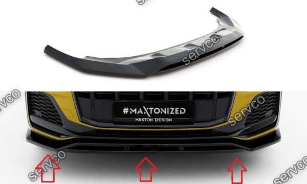 Prelungire splitter bara fata Audi SQ7 Q7 S-Line Mk2 (4M) Facelift 2019- 2023 v2 - Maxton Design