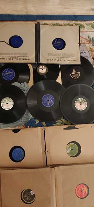 Lot discuri gramofon vechi 78 RPM - Columbia, Parlophon, muzică clasică