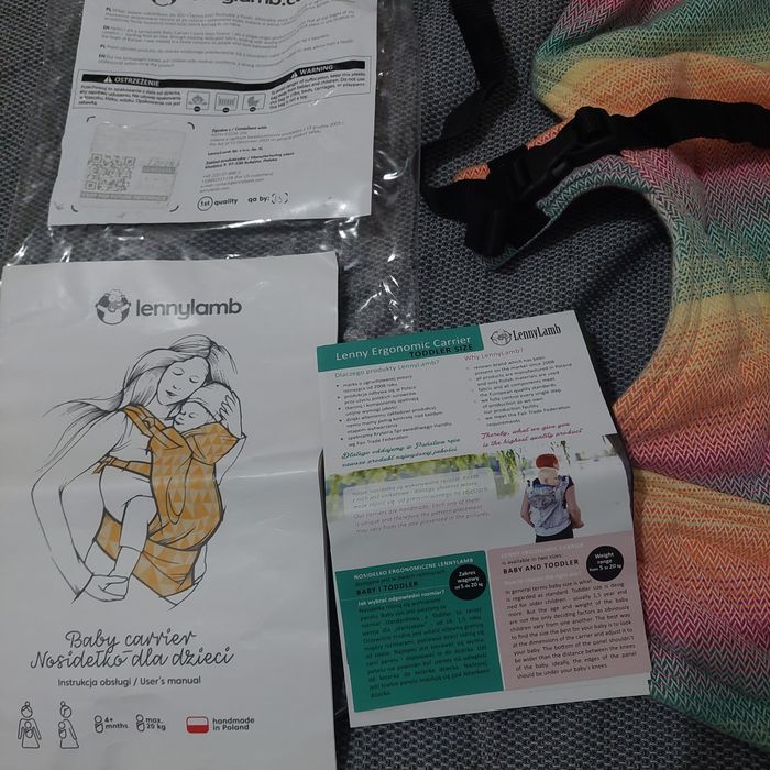 Sistem ergonomic LENNYLAMB toddler 5kg-20 kg
