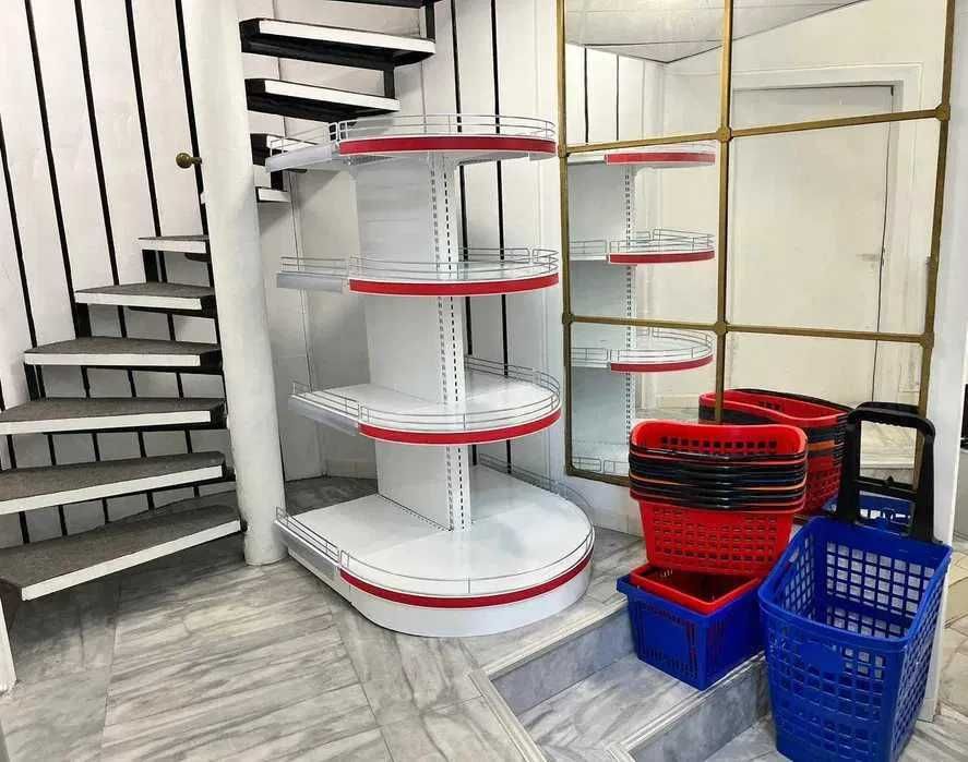 Островен стелаж за аптека, зоомагазин, хранителен магазин и др.