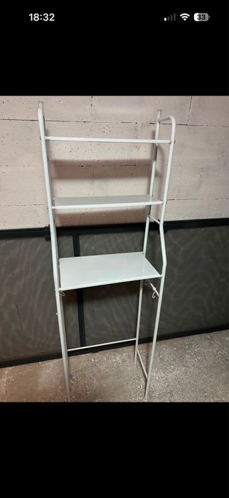 Raft metalic , culoare alba