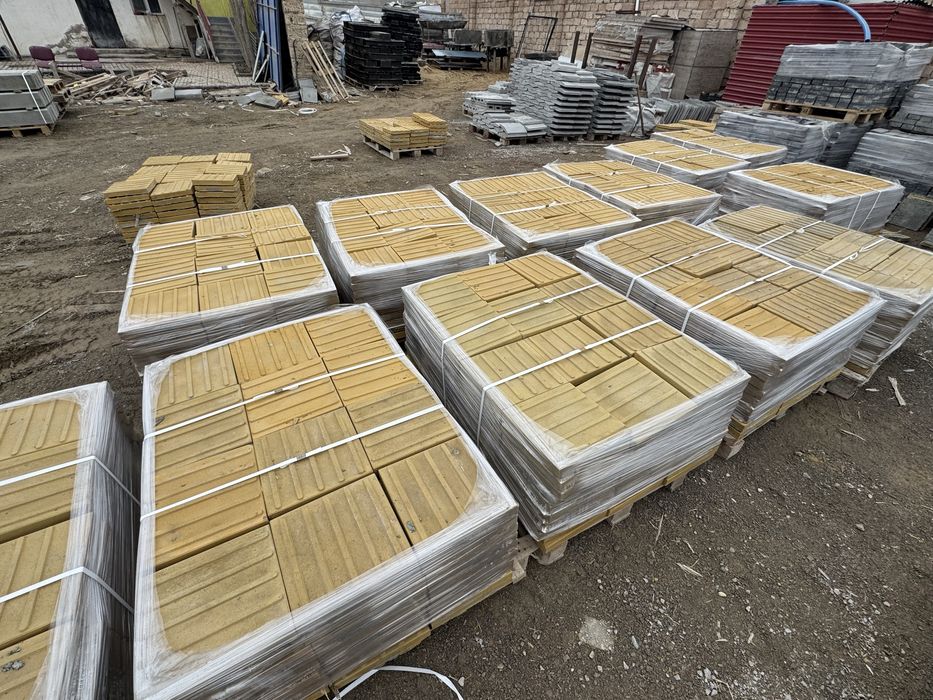 Брусчатка тактильная плитка Поребрик