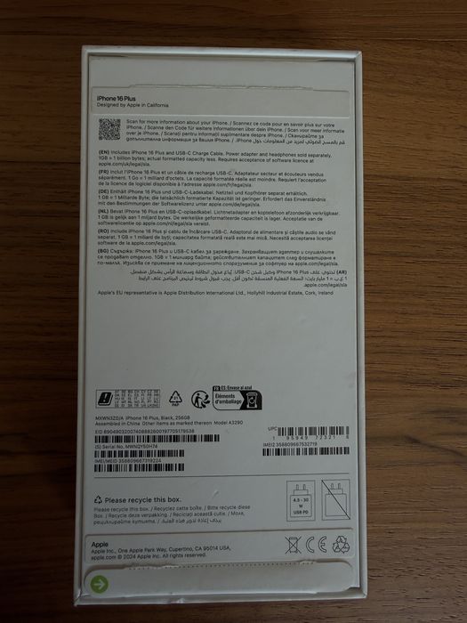 iPhone 16 plus 256gb
