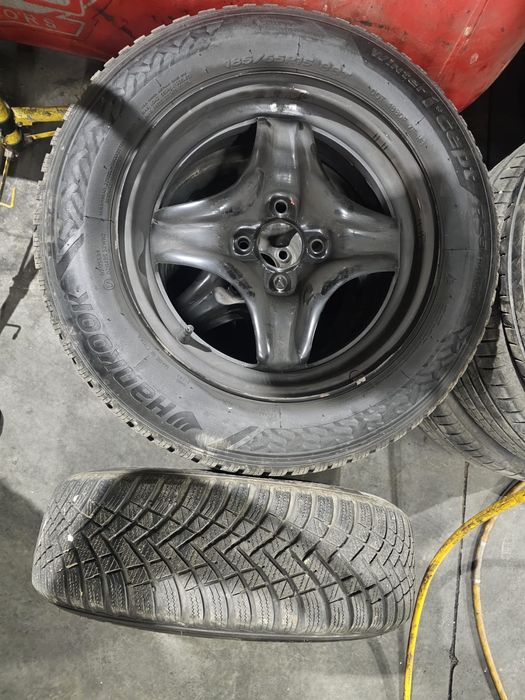 Set iarnă Logan 3 – jante oțel + Hankook 185/65 R15