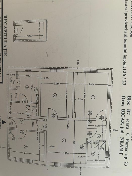 Apartament spre vânzare cu 4 camere.Bicaz Str Barajului Bl 7sc C  part