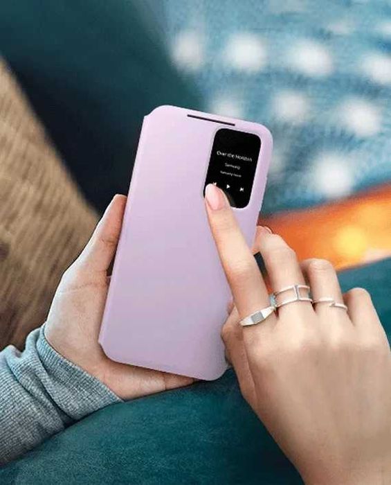 Husa Samsung S23/S24/S24+ Smart View Wallet/Silicon Grip/Rugged Gadget