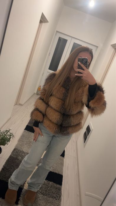 blana naturala de vulpe