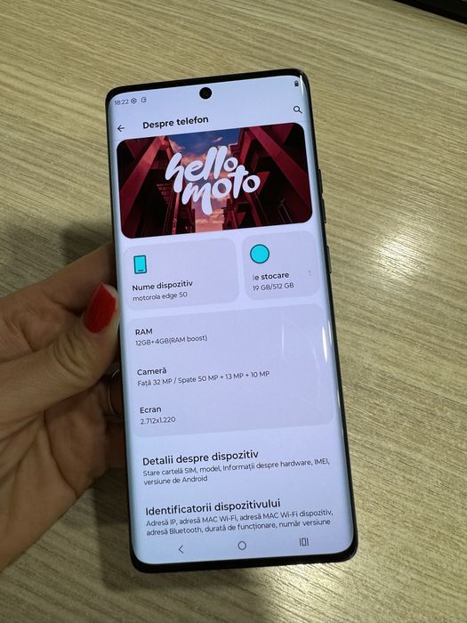 Motorola Edge 50, 512GB, 12GB RAM, 5G, Steel Jasper!!!