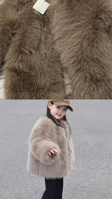 Детская эко шуба на девочку