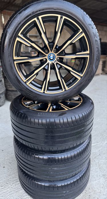 Jante Bmw X5 X6 R20 G05 G06 Originale 740M Gold Black Pirelli vara80%