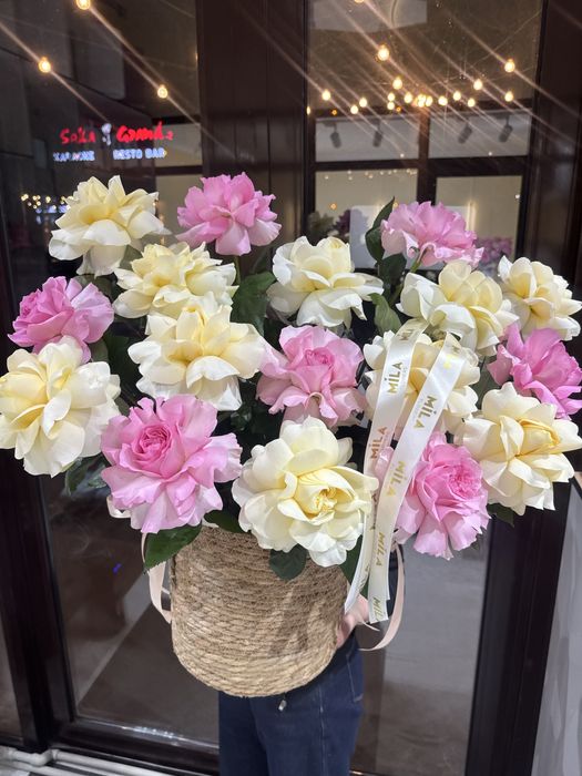 Цветы кашпо розы