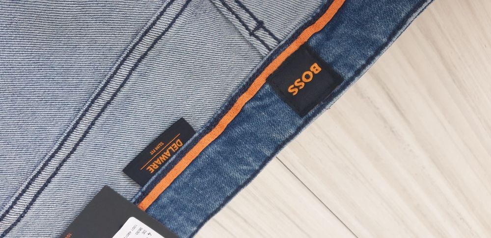 Hugo Boss Candiani Slim Fit 36 НОВО ОРИГИНАЛ Мъжки Къси Дънкови Панталони