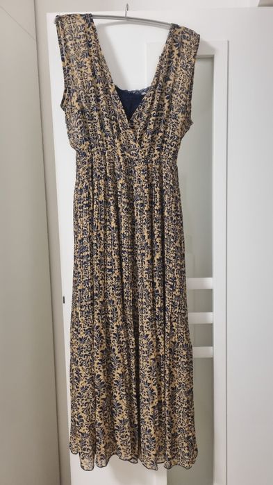 Rochie bej bleumarin Really xl