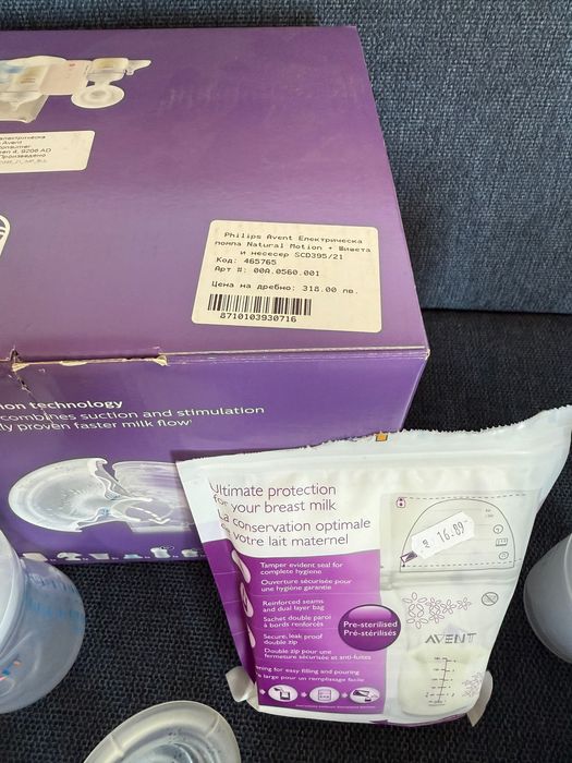 Електрическа помпа за кърма philips avent natural motion scd395/21