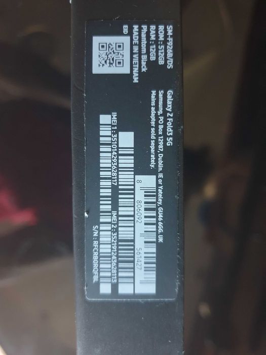 Samsung  ZFold 3 ieftin cadou 512gb Sigilat