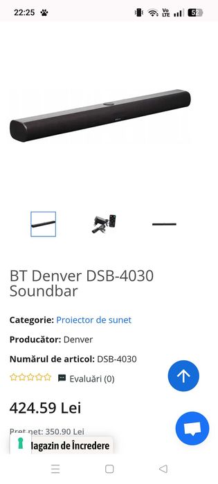 Boxa pt televizor denver 400w