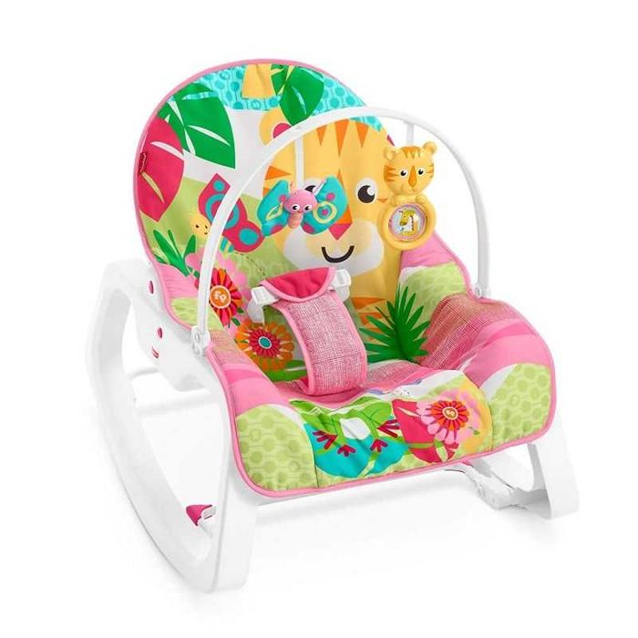 Шезлонг Fisher Price „Тропическа гора - Тигър“ (до 18кг) + ПОДАРЪК батерия