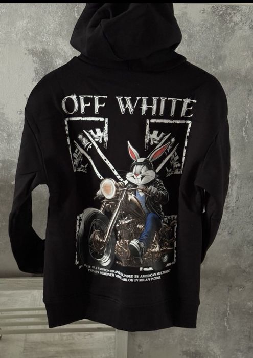 Hanorac Off White calitate premium,