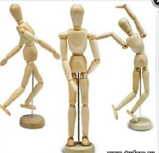 Деревянный человечек. Манекен