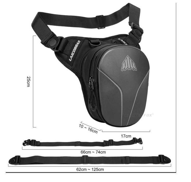 Мото Раница За Кръст или Крак, Удобна, Лека