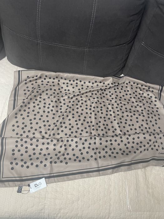 Платок шолк шелк в горох