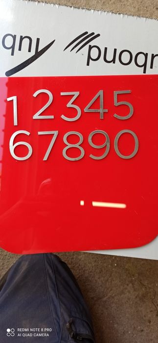 Цифри от неръждаема стомана 2 размера