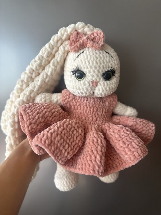 Зайче плетено на една кука