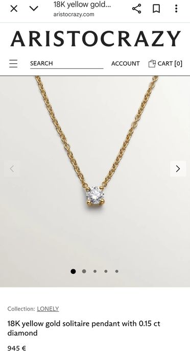 Lant 18 k diamant Aristocrazy okazie