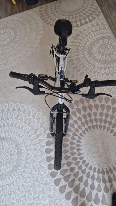 Bicicleta Rockrider ST 120 20" alb-albastru