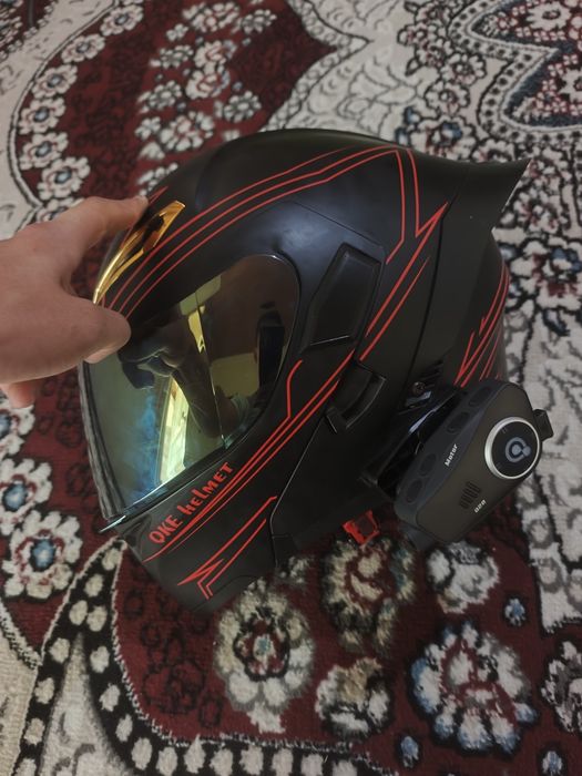 Moto shlem kamerali garnitura AGV ni lujs kopiyasi. L razmerda
