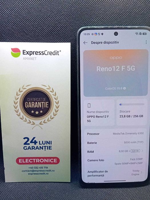 OPPO Reno 12F 5G ( B.24587 AG31 Barboi) Garantie 2 ani!