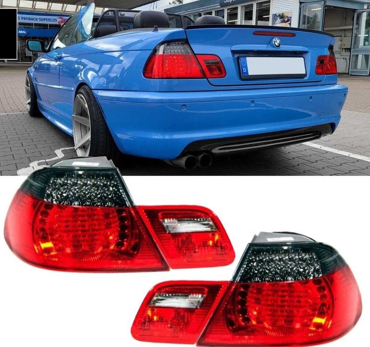 Стопове Е46 Кабриолет ЛЕД BMW E46 Кабрио Тъмни Опушени 2000-2003