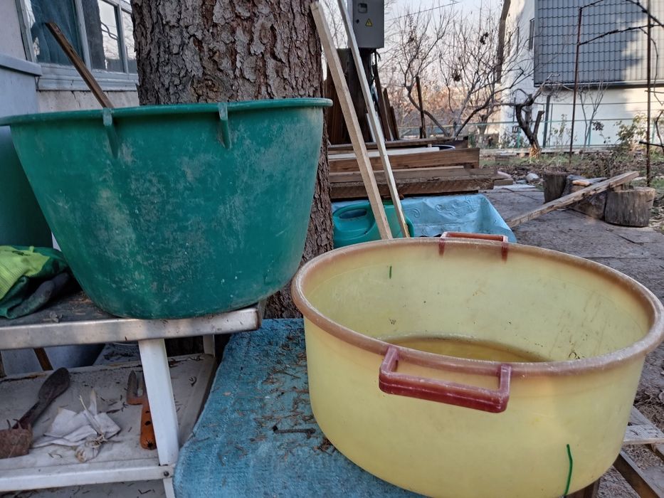 Ведра, тазы, выварки советские
