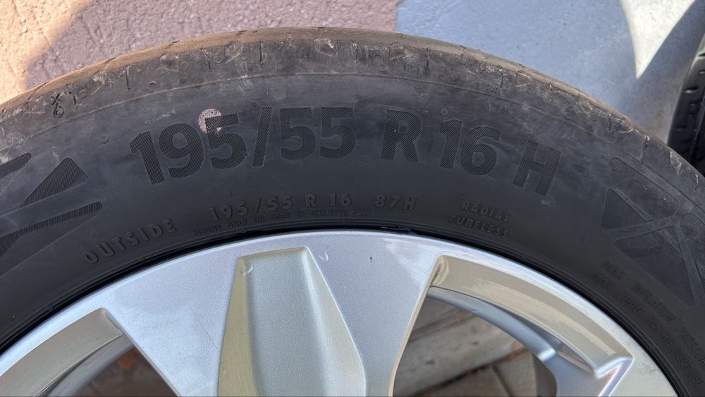 Jante+cauciucuri Logan Amaris aproape NOI !!! 195/55 R16