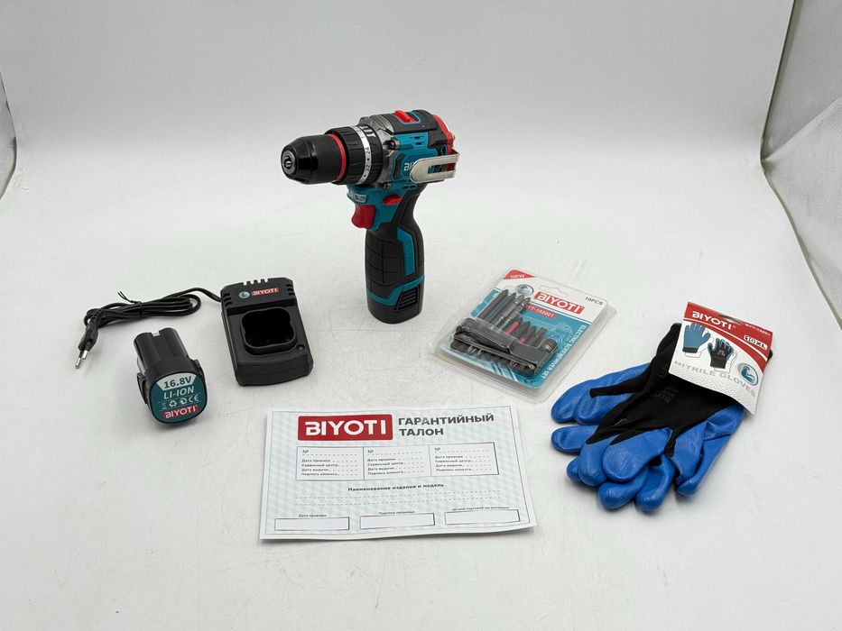 Безщеточный шуруповёрт Biyoti BYT-CD1015C ART 2823 — МАКСИМУМ МОЩНОСТИ