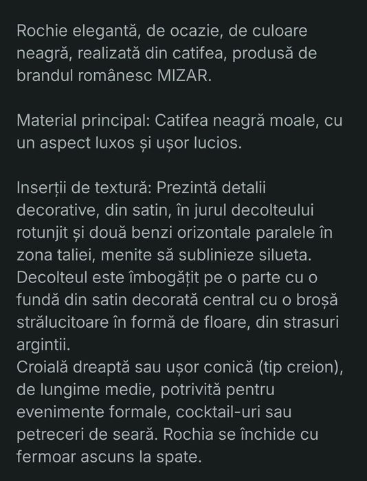 Rochie MIZAR, 42