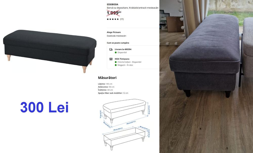 Depozitare pat - Mare și confortabilă