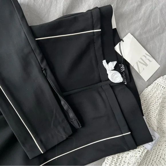 ZARA-еластичен панталон с кант