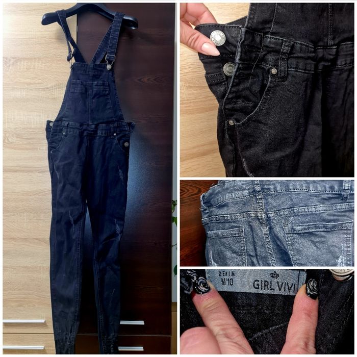 Дамски дънков гащеризон