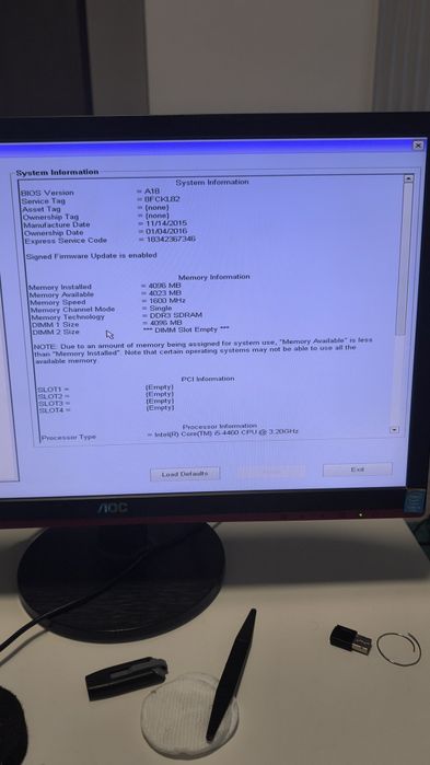 Vand calculator pc Dell Optiplex 3020, I5 4460