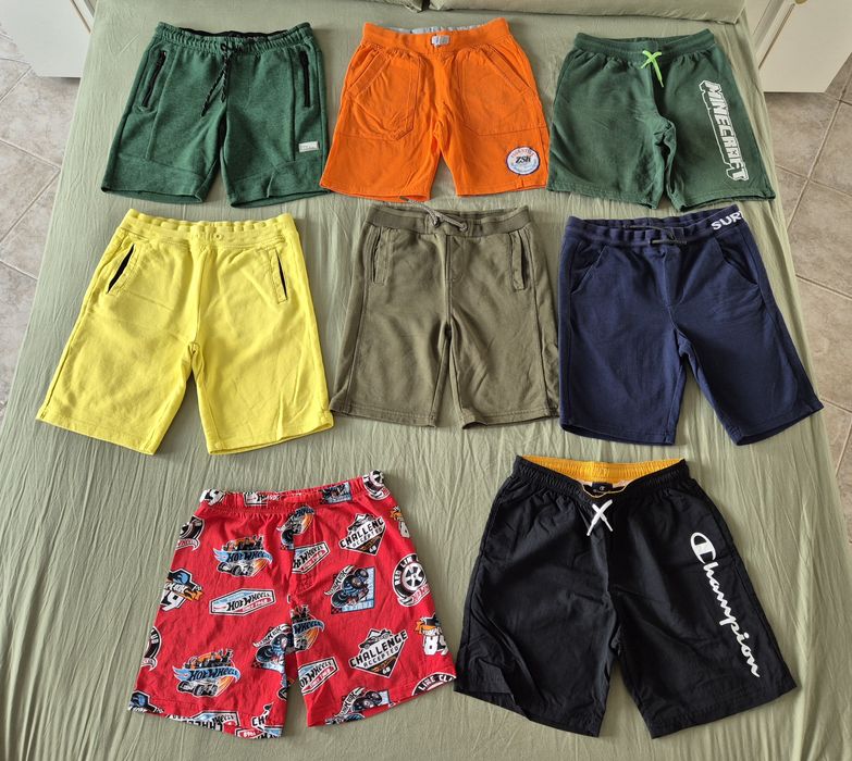 Лот от 8 къси панталони за ръст 140см